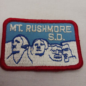 Vintage Mt Rushmore South Dakota Iron On Patch